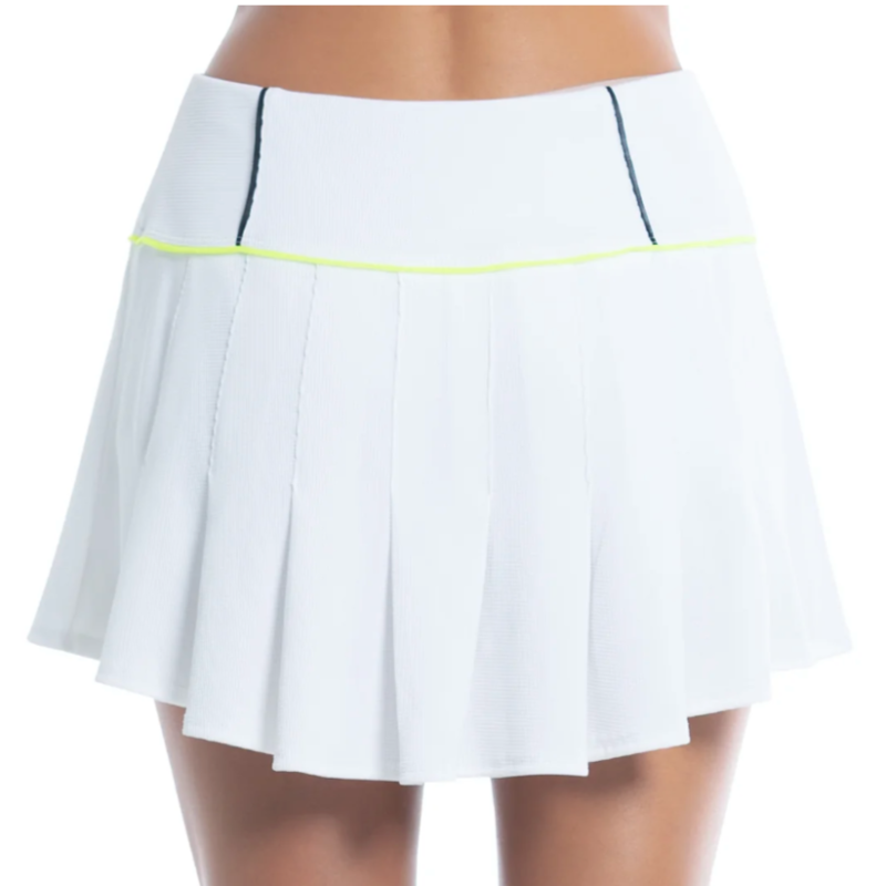 Lucky In Love Wave Pique Skort (13.5")- White