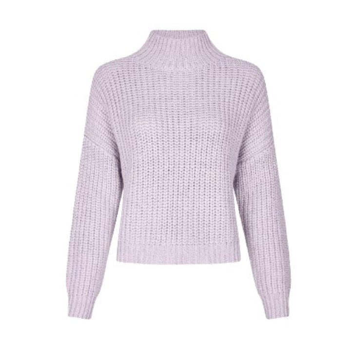 Marc Aurel Rib Mock Sweater - Orchid