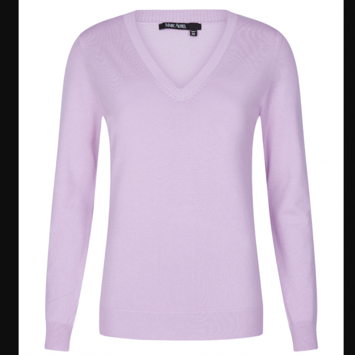 Marc Aurel V-Neck Sweater - Orchid