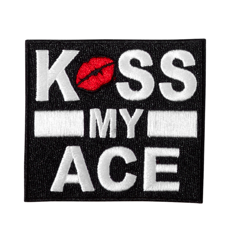 Oliver Thomas Badge - Kiss My Ace - Black Multi