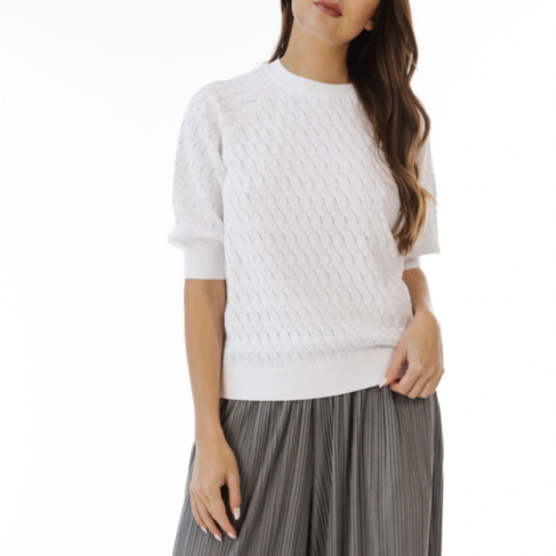 Paper Label Joseph Raglan Pullover - Bright White