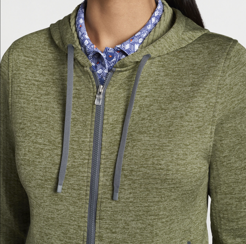 Peter Millar Performance Hoodie - Military Green