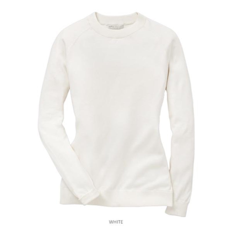 Peter Millar Sport Crew Sweater - White