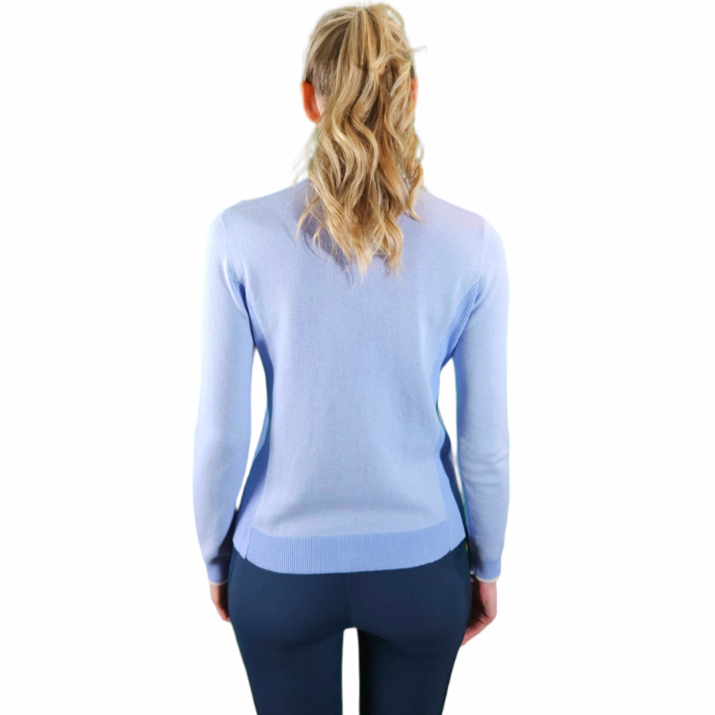 Alashan Cashmere Birdseye Zip Sweater - Lavender