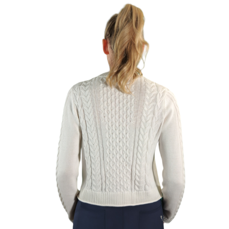Alashan Cashmere Cable Crew Sweater - Ivory