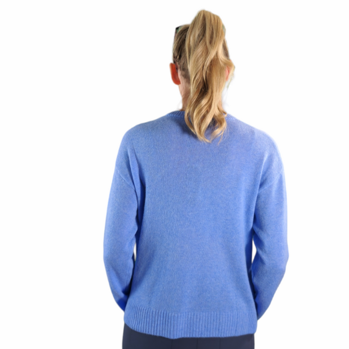 Alashan Cashmere Patchwork Sweater - Blue