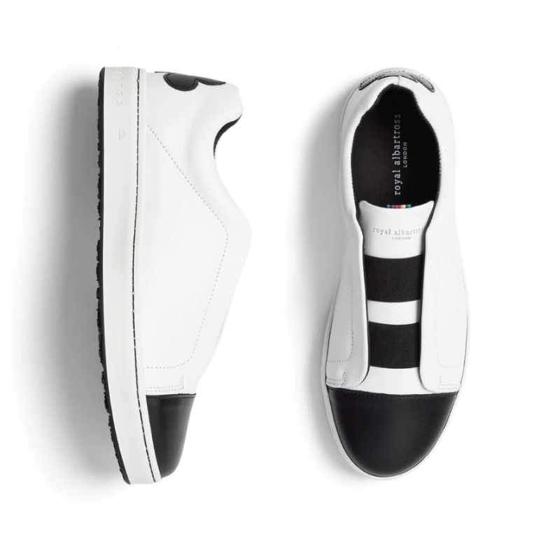 Royal Albartross Queen of Clubs Shoe - White/Black