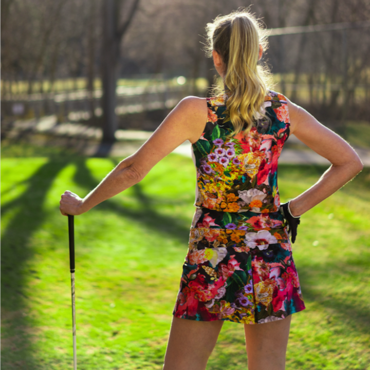 Foray Golf Fantasy Floral Skirt 17" - Multicolour