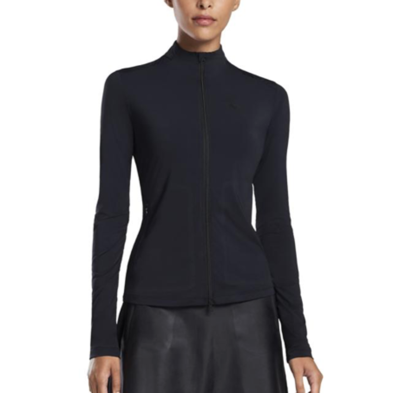 G/FORE Featherweight Full-Zip L/S Top - Onyx