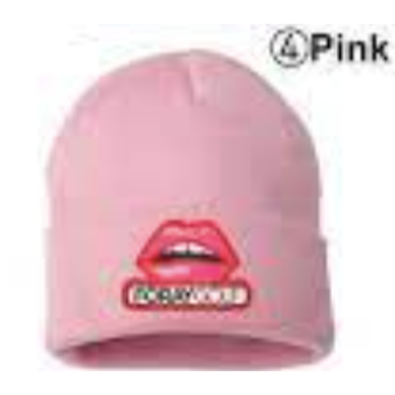 Foray Golf Lips Beanie - Pink