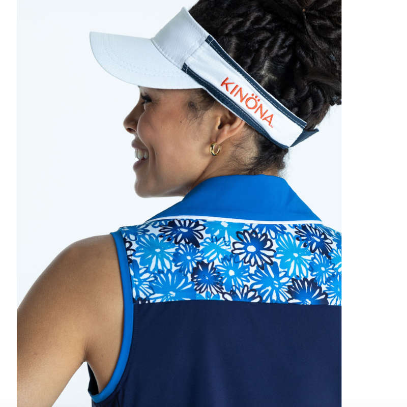 Kinona Chip Shot S/L Golf Dress - Navy Blue