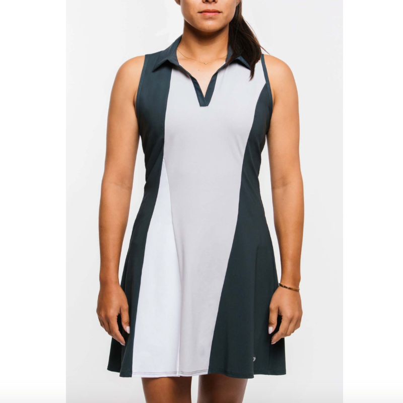 Foray Golf Current Wave Dress - Grey/White