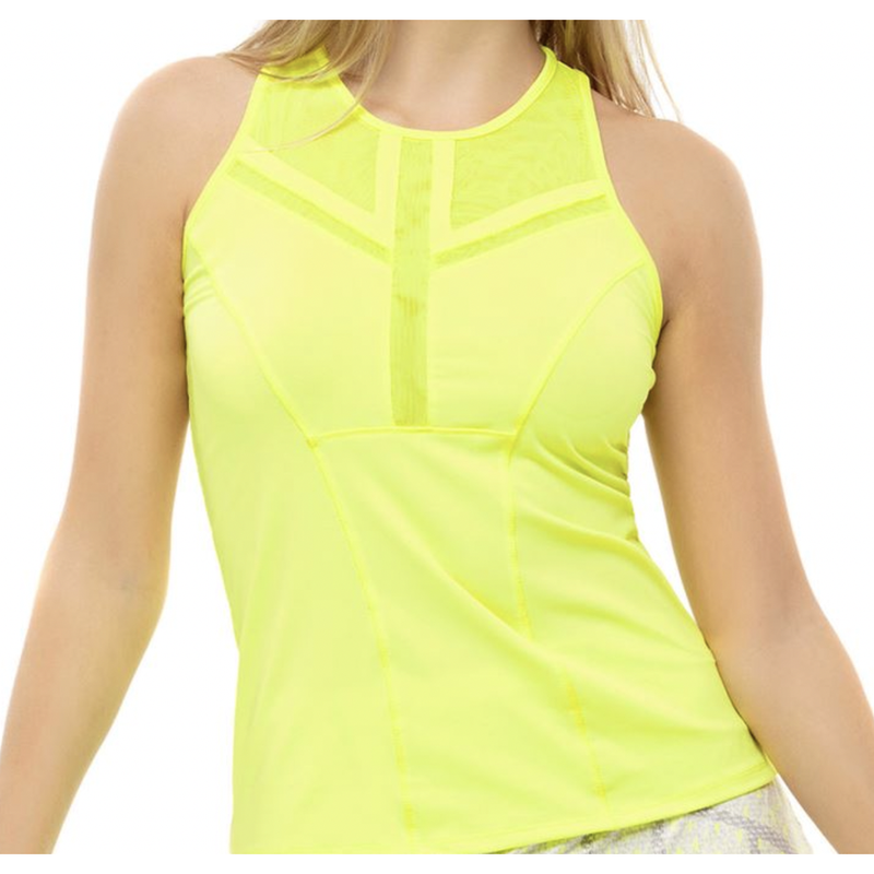 Lucky in Love S/L Center Line Tank - Neon