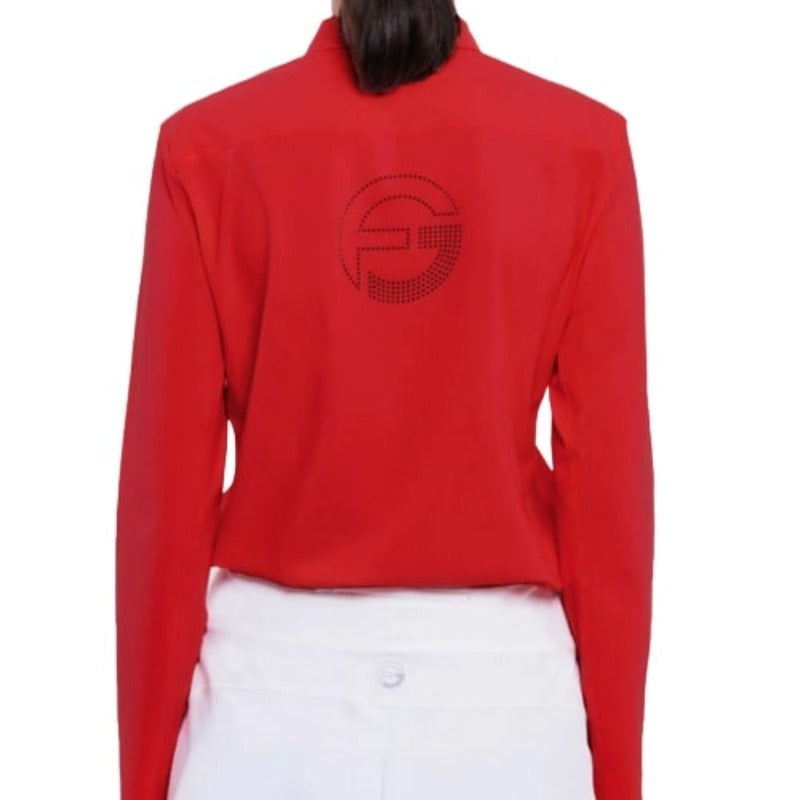 Foray Golf Core L/S Polo - Rosso Red