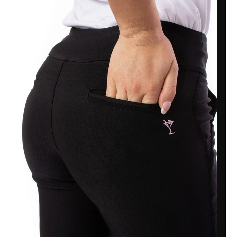 Golftini Trophy Pull-On Pant - Black