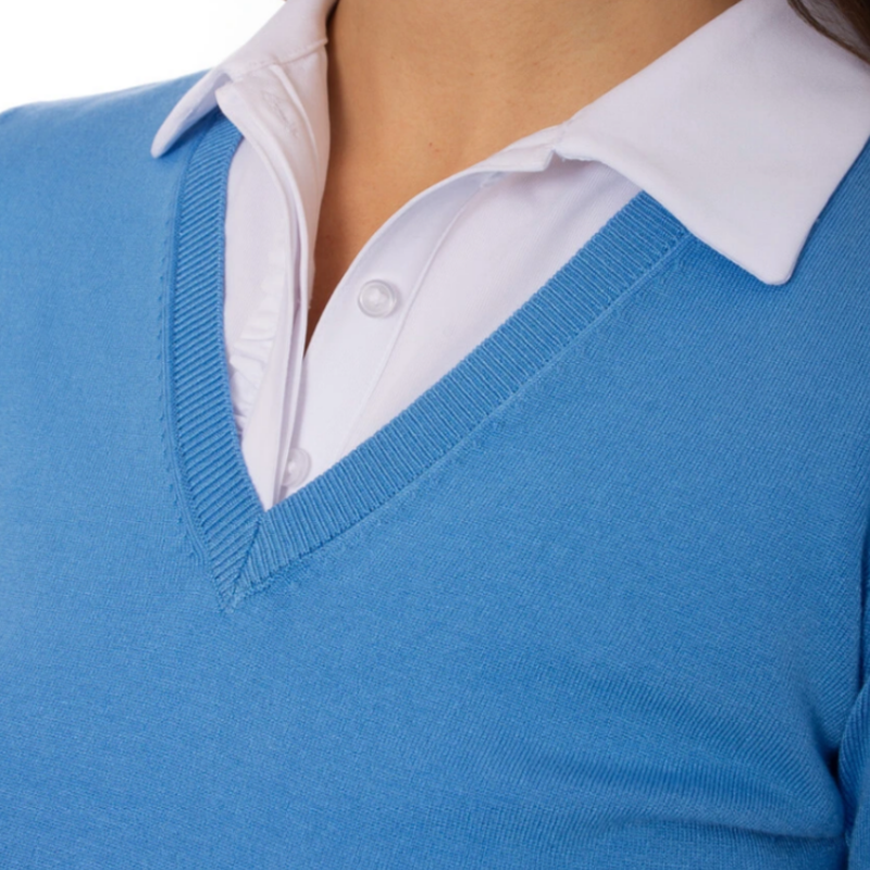 Golftini V-Neck Sweater - Sky Blue