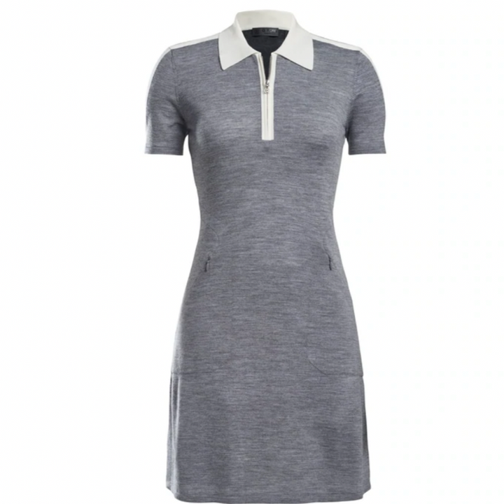 G/FORE Colour Block S/S Sweater Dress - Grey