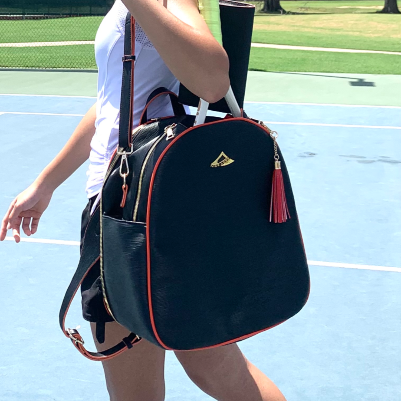 NiceAces Hana Tennis & Pickleball Backpack (Black)