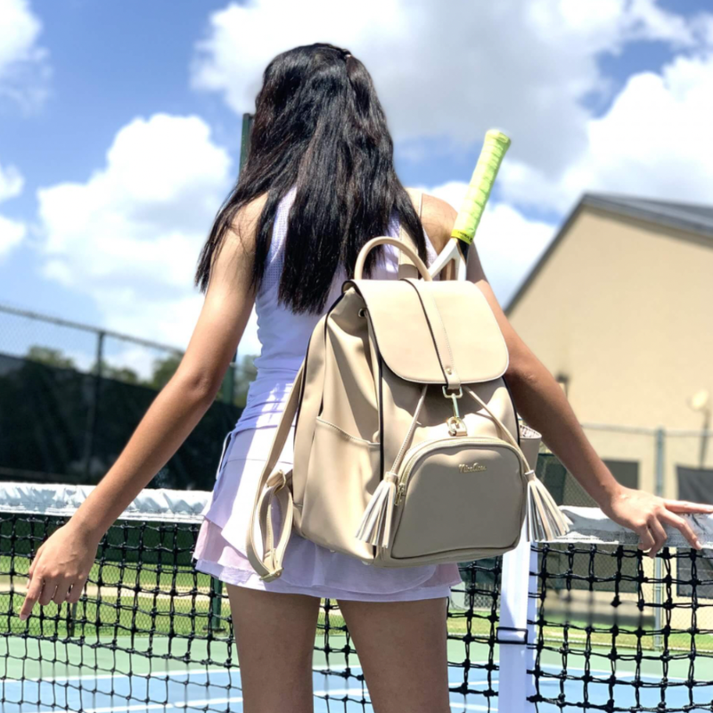NiceAces Sara Tennis/Pickleball Backpack - Beige