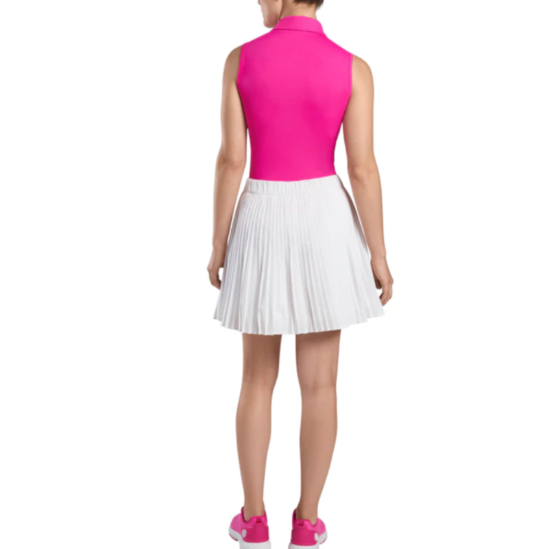 G/FORE Featherweight S/L Polo - Day Glo Pink