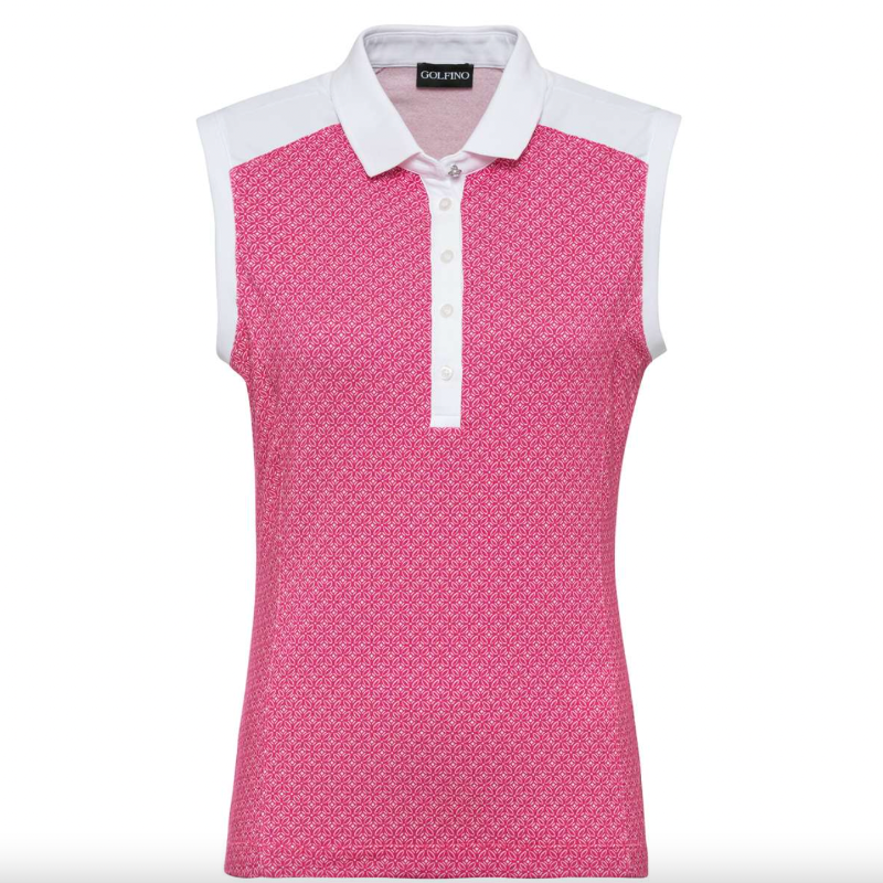Golfino Out of Bounds S/L Polo - Pink