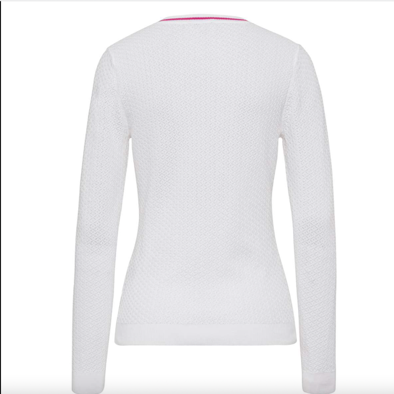 Golfino Out of Bounds V-Neck Pullover - White