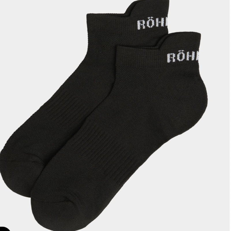 Rohnisch 2-Pack Sport Socks - Black