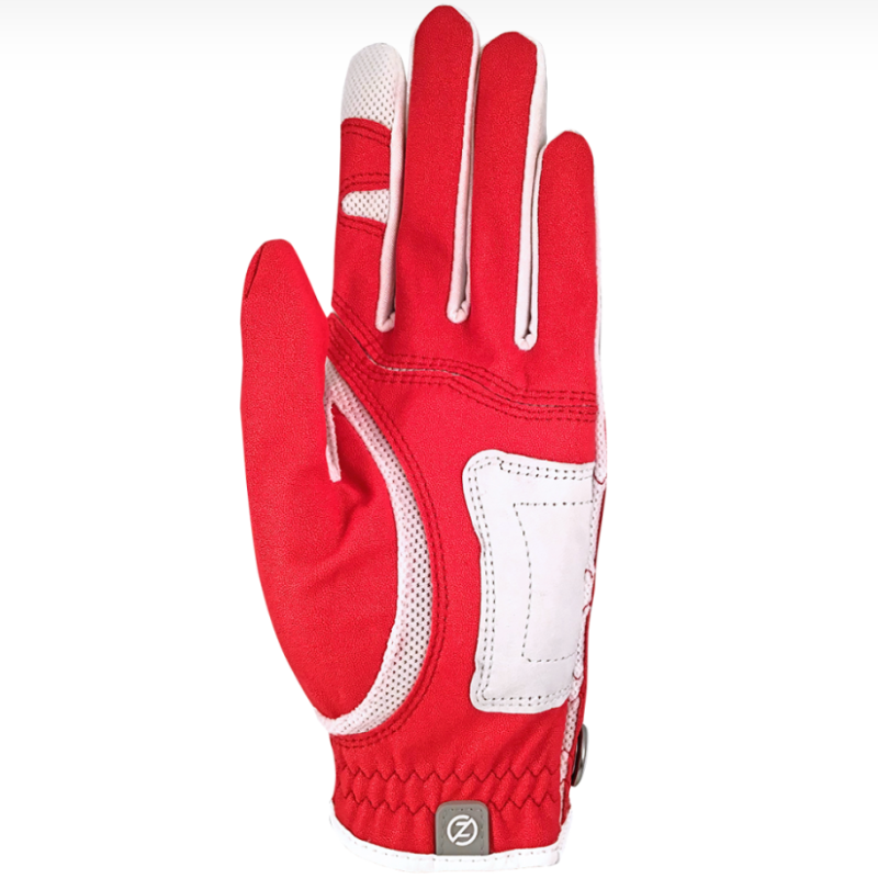 Zero Friction Synthetic Golf Glove (Left) - Red