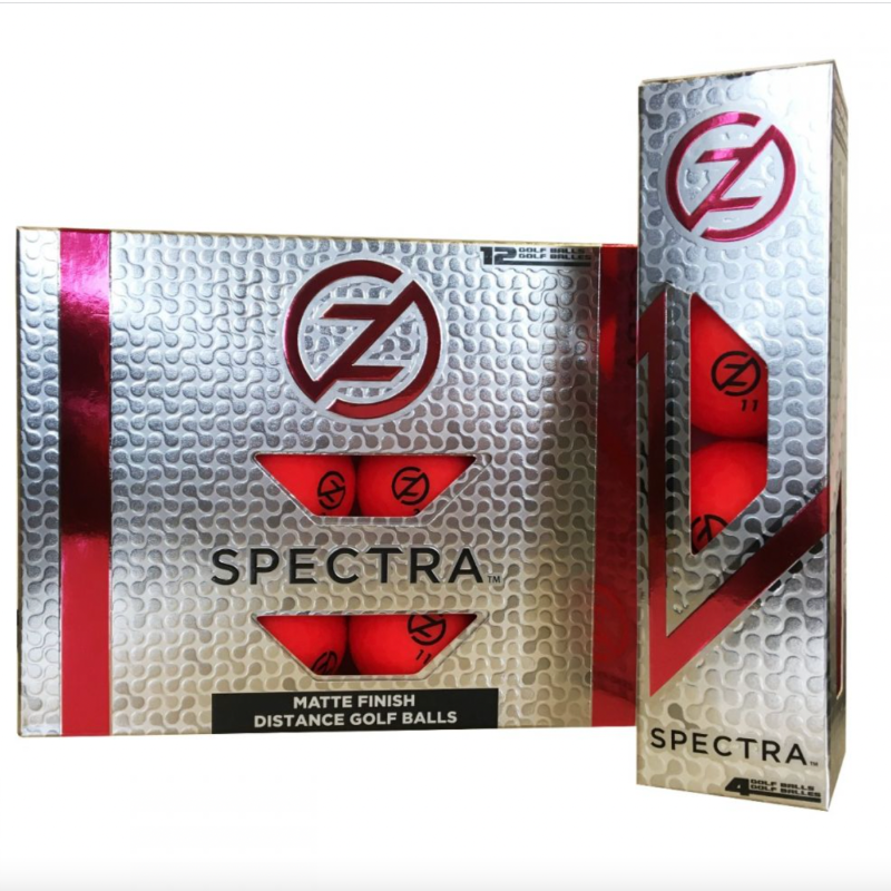 Zero Friction Spectra Golf Balls - 4 pack - Red