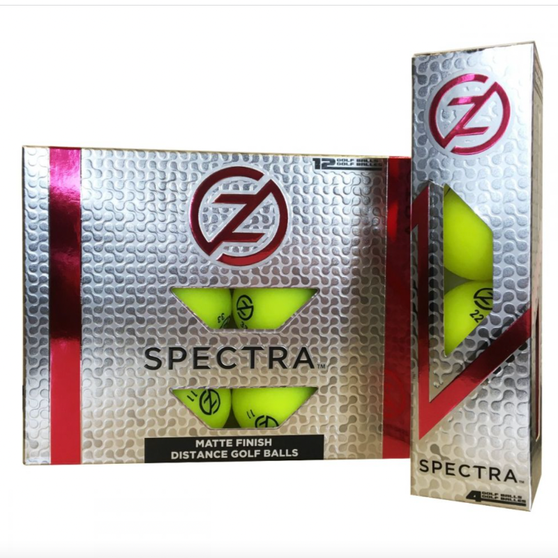 Zero Friction Spectra Golf Balls - 4 pack - Yellow