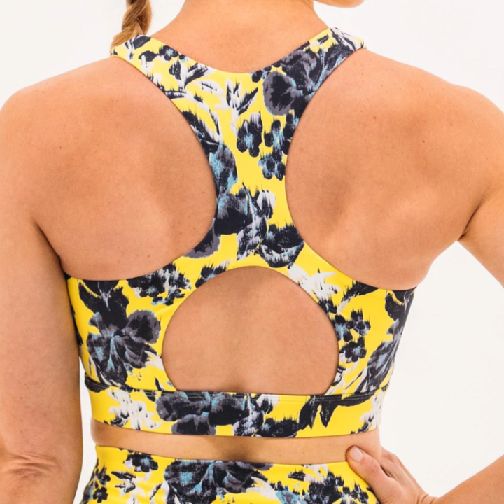 Foray Golf Luxe Floral Bra - Yellow