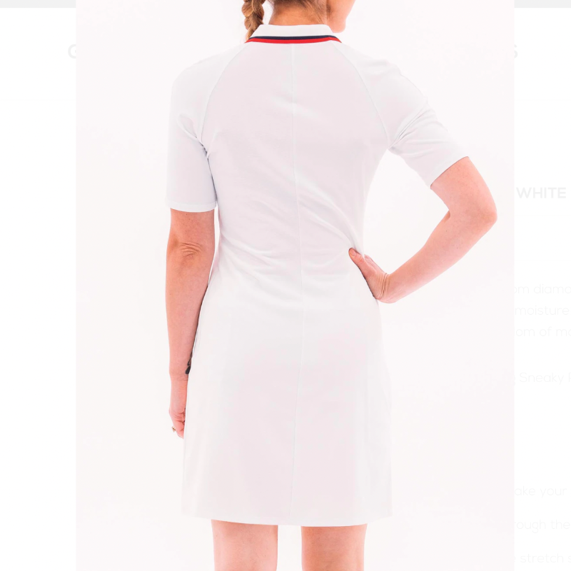 Foray Golf America S/S Dress (Tall)- White