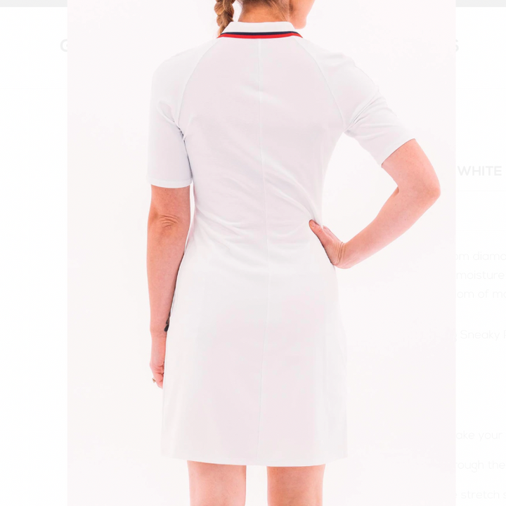 Foray Golf America S/S Dress (Tall)- White