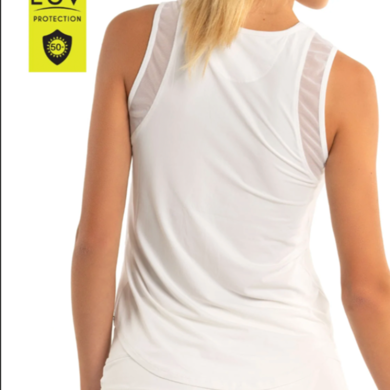 Lucky In Love Chill Out Tank - White