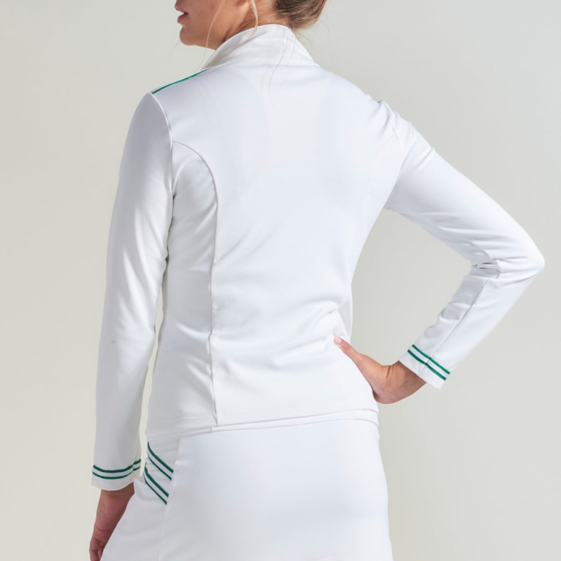 L'Oeuf Poche Baseline Jacket - White/Green