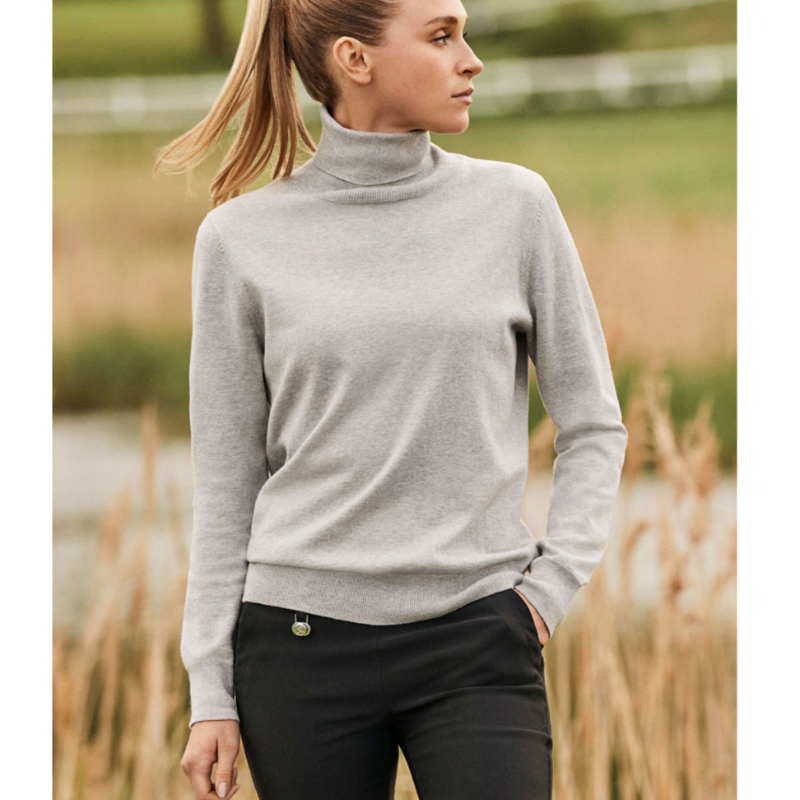 Daily Sports Trissie Roll-Neck Sweater - Stone