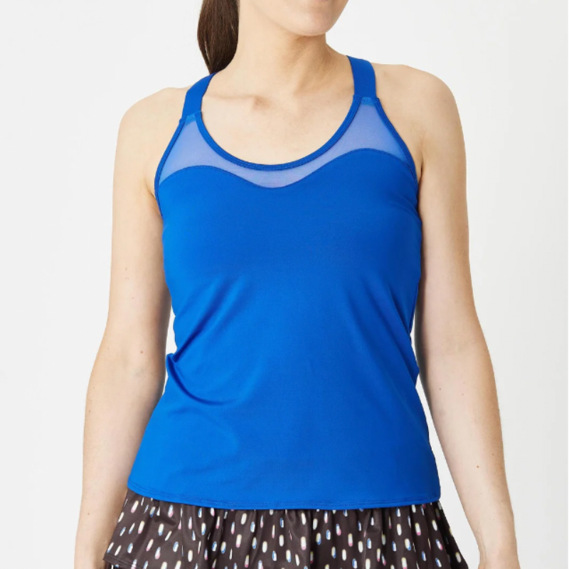 Lucky In Love Crossover Tank - Blue