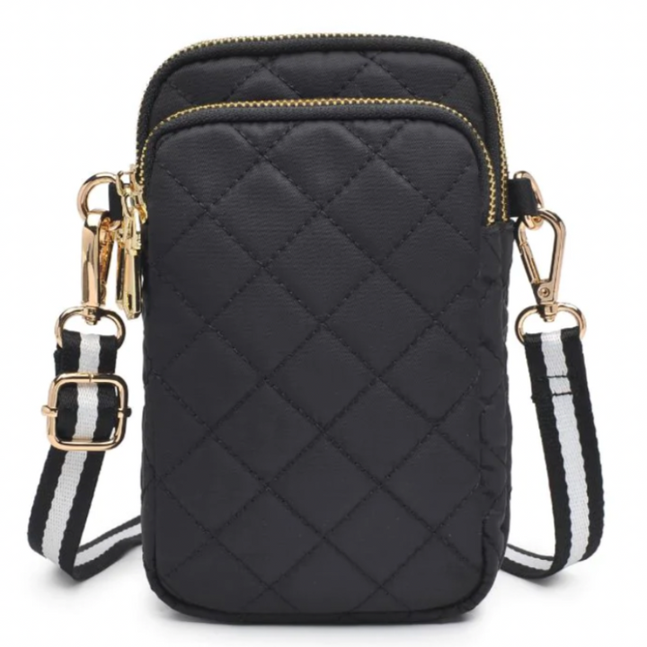 Sol and Selene Quilted Crossbody - Black