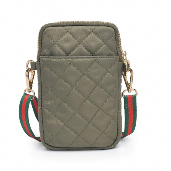 Sol and Selene Quilted Crossbody - Sage