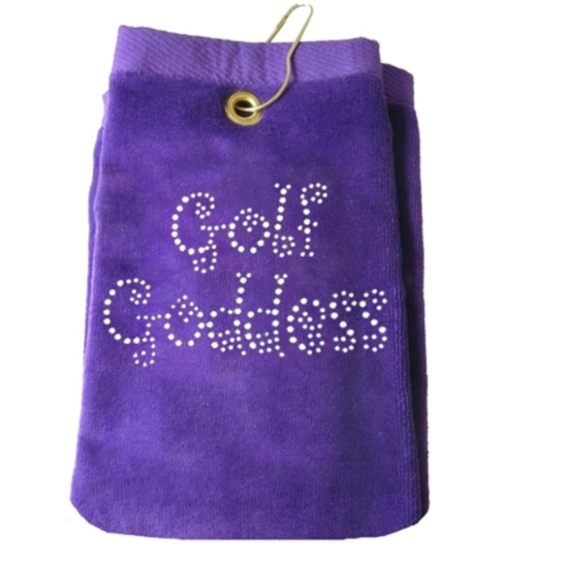 Navika Golf Towel - Purple- Golf Goddess