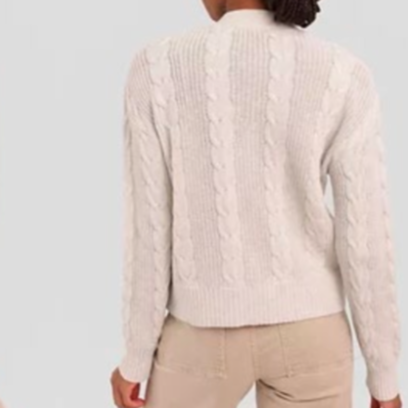Alashan Cashmere Cable Cardigan - Mineral
