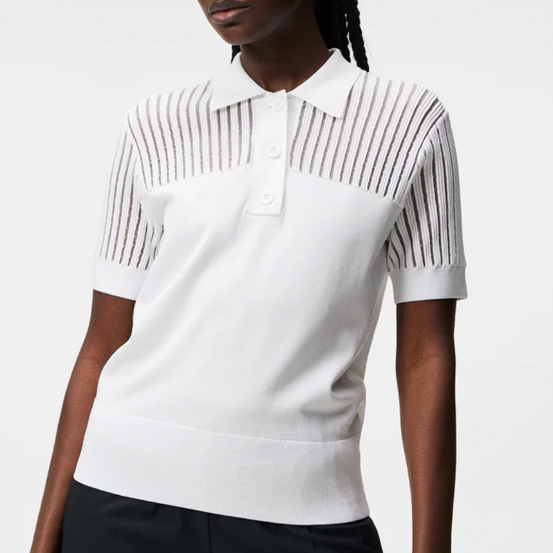 JL Golf Zeta Knit Shirt - White