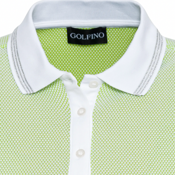 Golfino Mercedes Cap Sleeve Polo - Lime Green