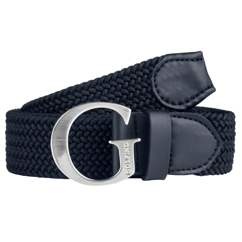 Golfino Eco Leather Elastane "G" Belt - Navy