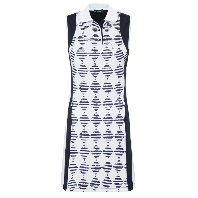 Golfino Vicenza S/L Dress - Navy Print – Open Court