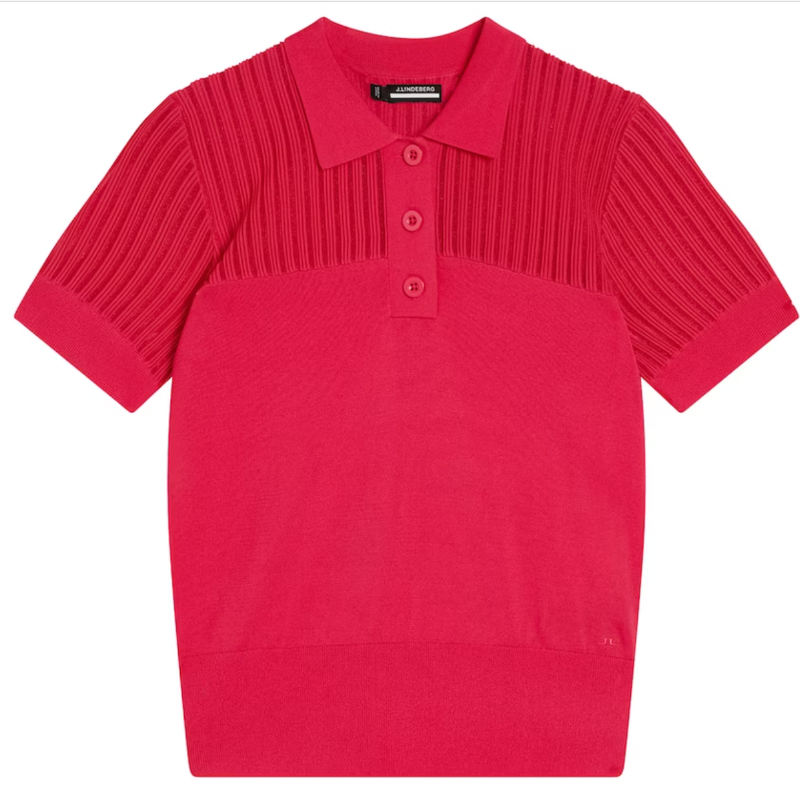 JL Golf Zeta Knit Shirt - Azalea