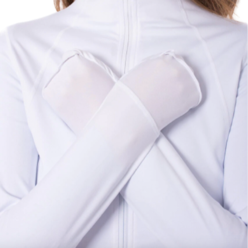 Golftini Double Zip Tech Jacket - White