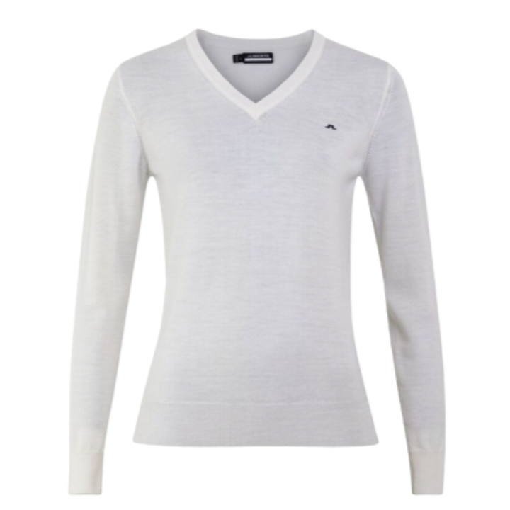 JL Golf Amaya V-Neck Sweater - Ivory