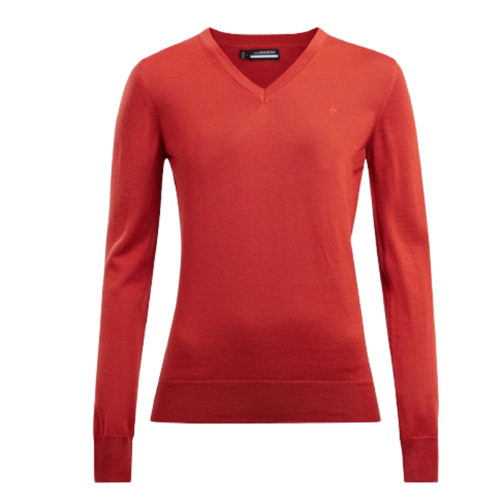 JL Golf Amaya V-Neck Sweater - Ketchup