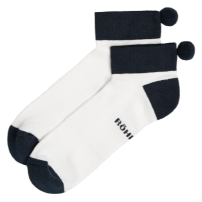 Rohnisch 2-Pack Pom Pom Socks - Navy